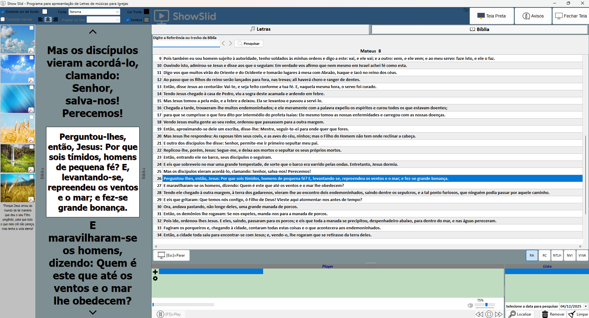 Show Slid - Projeção